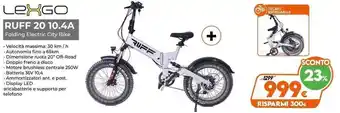 Lexgo Ruff 20 10.4A Folding Electric City Bike