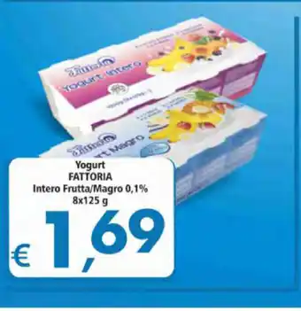 Alter Discount Yogurt Fattoria Intero Frutta/Magro 0.1% 8x125g offerta