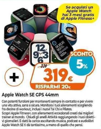 Expert Apple Watch SE GPS 44 mm offerta