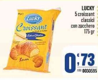 Lucky 5 croissant classici con zucchero 175 gr