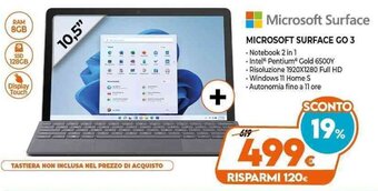 Expert Microsoft Surface Go 3 offerta