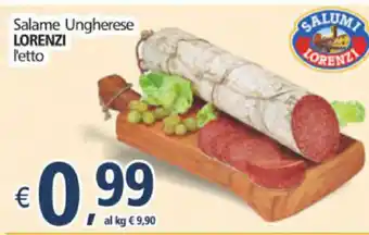 Alter Discount Lorenzi Salame Ungherese l'etto offerta