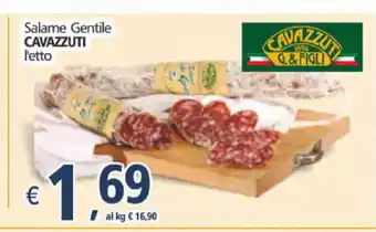 Alter Discount Cavazzuti Salame Gentile l'etto offerta