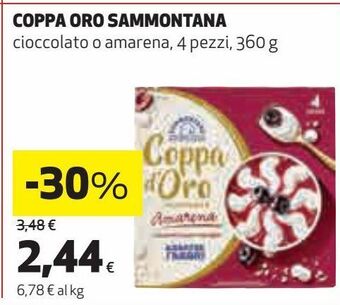 Coppa oro sammontana