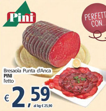 Alter Discount Pini Bresaola Punta d'Anca l'etto offerta