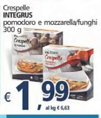 Integrus Crespelle pomodoro e mozzarella/funghi 300g