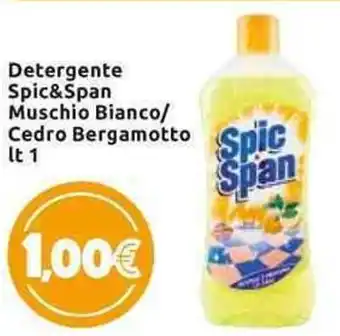Spic&Span Detergente Muscio Bianco/Cedro Bergamotto 1 lt