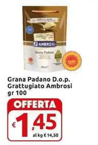 Carrefour Express Ambrosi Grana Padano D.o.p. Grattugiato 100 gr offerta