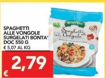 TuoDi Spaghetti alle vongole surgelati bonta doc offerta