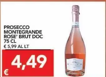 TuoDi Prosecco montegrande rose' brut doc offerta