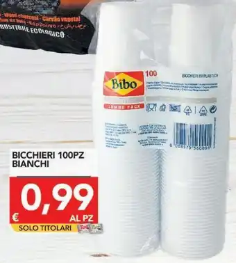 TuoDi Bicchieri bianchi offerta