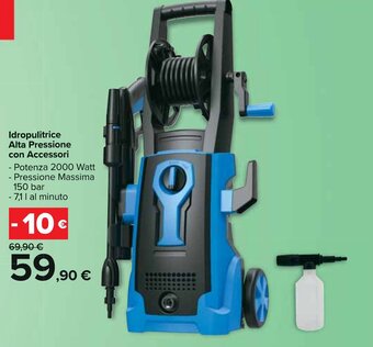 Carrefour Idropulitrice Alta Pressione con Accessori 7,1 l offerta