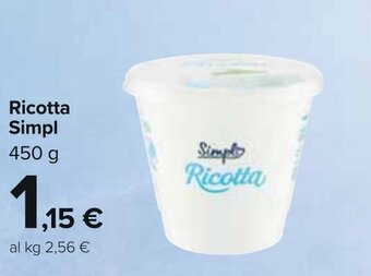 Carrefour Simpl Ricotta 450 g offerta