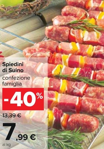Carrefour Spiedini di Suino offerta