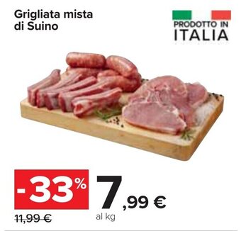 Carrefour Grigliata mista di suino offerta