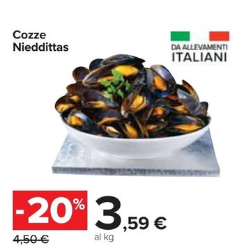 Carrefour Cozze Nieddittas offerta