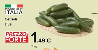 Carrefour Cetrioli offerta