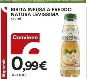 Coop Levissima Bibita Infusa A Freddo Natura offerta
