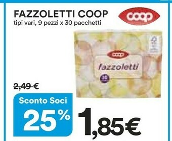 Coop Coop Fazzoletti offerta