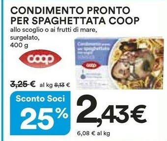 Coop - Condimento Pronto Per Spaghetti Allo Scoglio 400 G(ml)