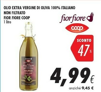 Coop Coop - Olio Extra Vergine Di Oliva 100% Italiano Non Filtrato 1000 G(ml) offerta