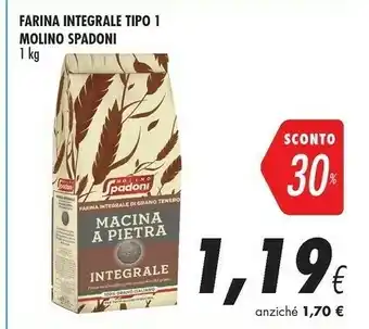 Coop Molino spadoni Farina Integrale Tipo 1 offerta