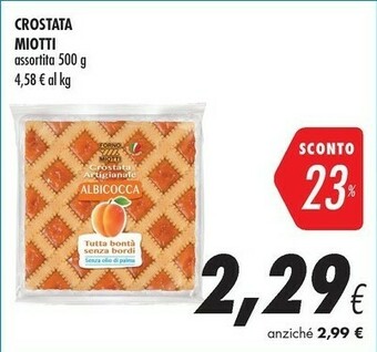 Coop Forno miotti Crostata Albicocca 500 G(ml) offerta