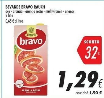Coop Rauch Bravo Arancia Rossa 2000 G(ml) offerta