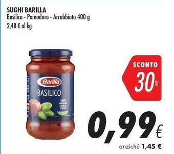 Coop Barilla Sugo Arrabbiata 400 G(ml) offerta