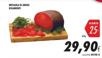 Coop Rigamonti Bresaola Di Angus offerta