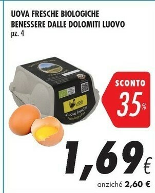 Coop Luovo 4 Uova Fresche Biologiche offerta