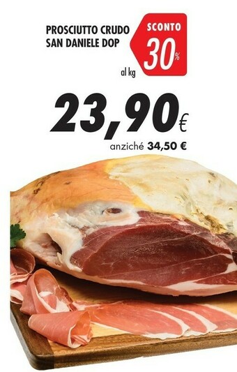 Coop Prosciutto Crudo San Daniele Dop offerta