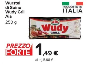 Aia Wudy Grill Würstel di Suino 250 g