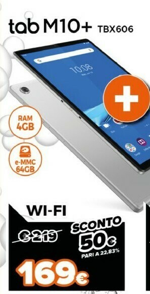 Expert Lenovo Tab M10+ TBX606 Wi-Fi offerta