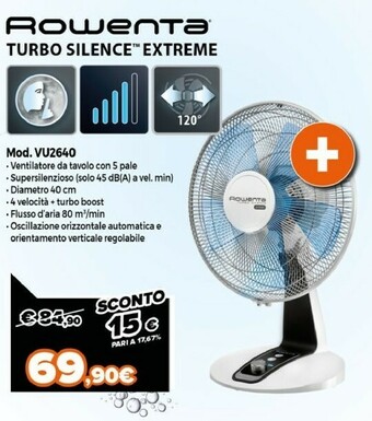 Rowenta Turbo Silence Extreme VU2640