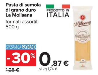 Carrefour La Molisana Pasta di semola di grano duro 500 g offerta