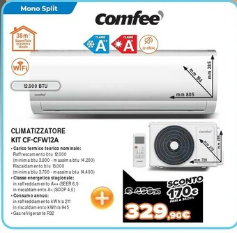 Expert Comfee Climatizzatore Kit CF-CFW12A offerta