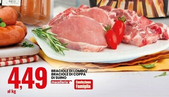 Eurospin Braciole Di Lombo/ Braciole Di Coppa Di Suino offerta