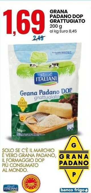 Eurospin Pascoli Italiani Grana Padano DOP offerta