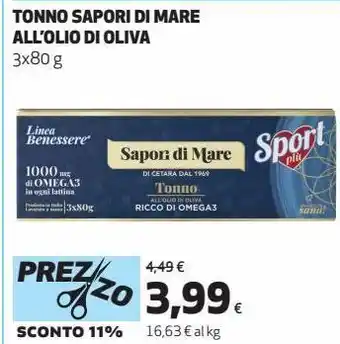 Coop Tonno sapori di mare all'olio di oliva offerta