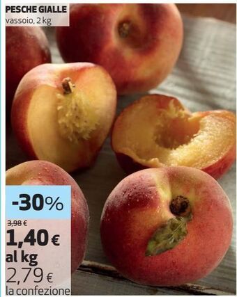 Coop Pesche gialle offerta