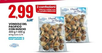 Eurospin Ondina Vongole Del Pacifico Con Guscio offerta