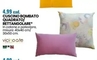 Eurospin Cuscino Bombato Quadrato offerta