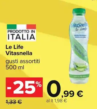 Carrefour VitaSnella Le Life 500 ml offerta