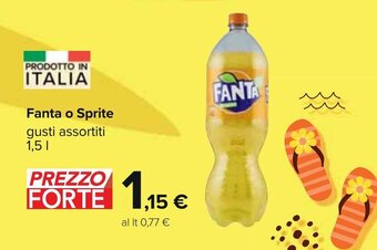 Carrefour Fanta o Sprite 1,5 l offerta