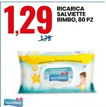 Eurospin Ricarica Salviette Bimbo offerta