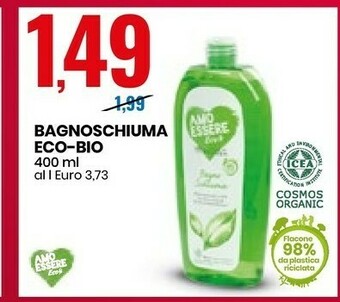Eurospin Amo essere biologico Bagnoschiuma offerta