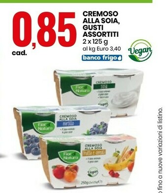 Fior di natura Fior Di Natura - Cremoso Alla Soia Mirtillo 250 G(ml)