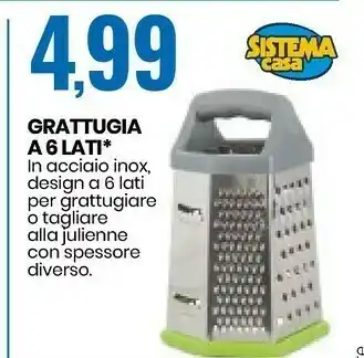 Eurospin Grattugia A 6 Lati offerta