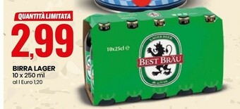 Eurospin Best Brau Birra Larger offerta